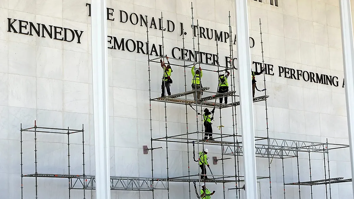 Federal judge rejects bid to halt removal of Trump’s name from Kennedy Center building