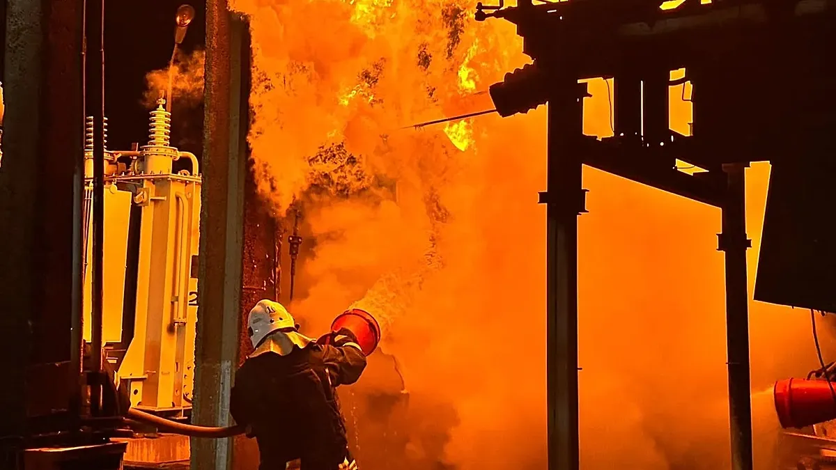 Ukrainian strikes start fires at oil facilities in Russia and Crimea, officials say
