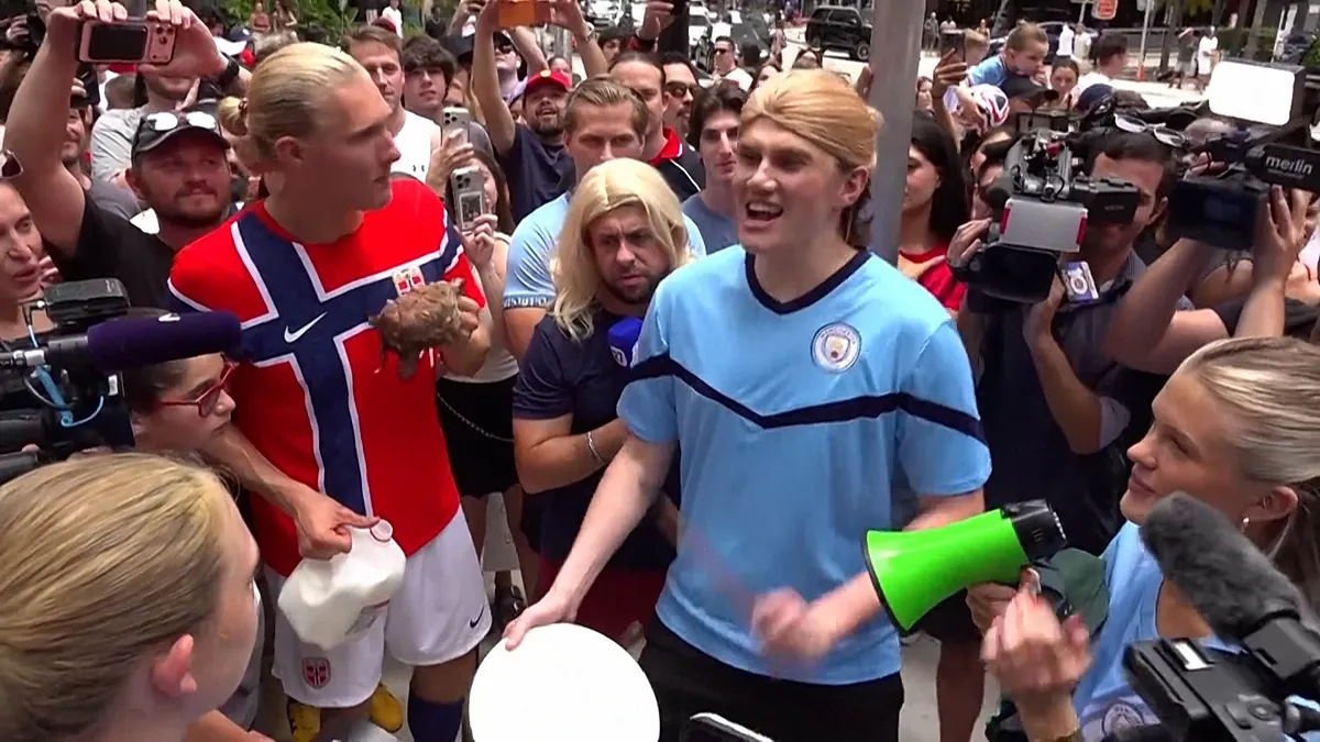 Video. Haaland look-alike contest draws fans in Miami