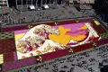 Video. Brussels unveils giant flower carpet inspired by Hokusai masterpiece