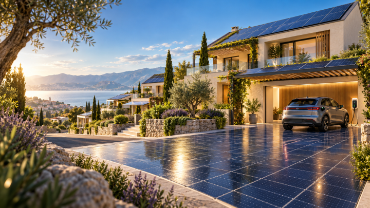 ‘Every sunny surface’ is being put to work. Europeans transforming their homes with solar driveways
