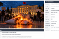 Tensions rise in Albania as protesters burn symbolic pillows outside prime minister’s office