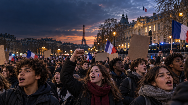 Teen revolt or revolution? The student protests threatening France’s presidential race