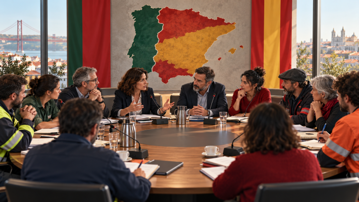 Portuguese and Spanish unions in talks over ‘Iberian general strike’