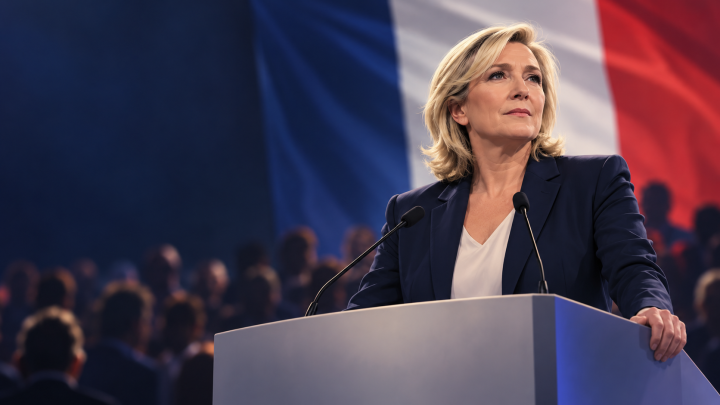 Marine Le Pen launches presidential campaign with vow to restore ‘rule of law’