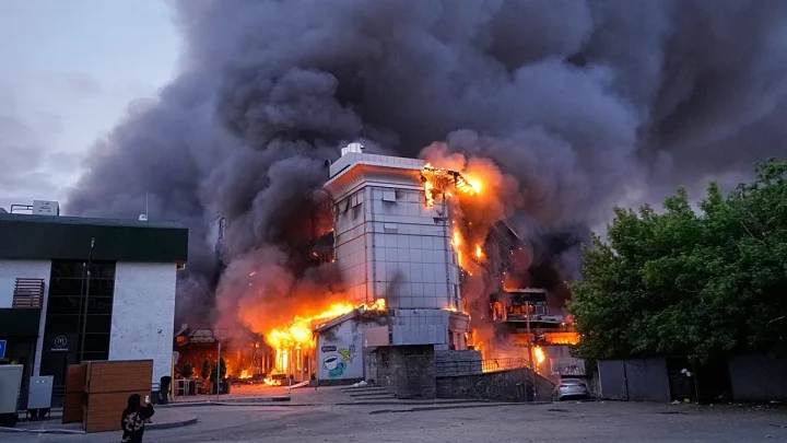 At least four killed after massive Russian drone and missile attack on Kyiv