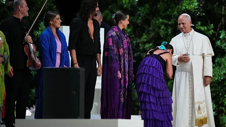 Video. Pope Leo XIV meets Antonio Banderas, watches flamenco performance in Madrid