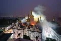 Russian strikes on Ukraine kill at least nine and leave historic Kyiv cathedral in flames