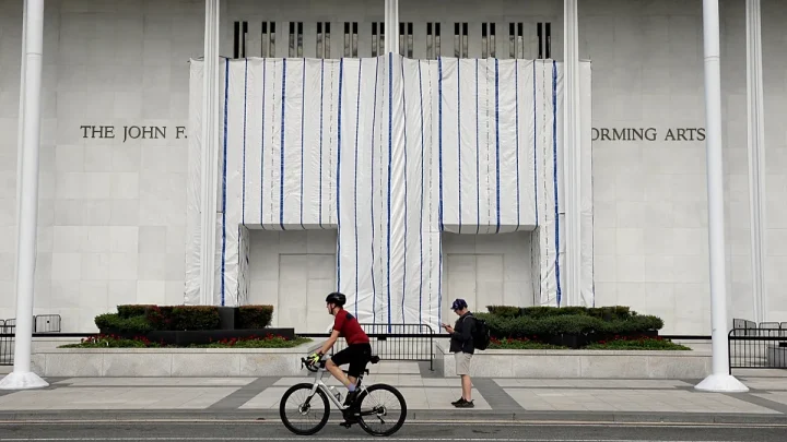 ‘Snowflake’: Donald Trump’s Kennedy Center tarp cover-up sparks criticism