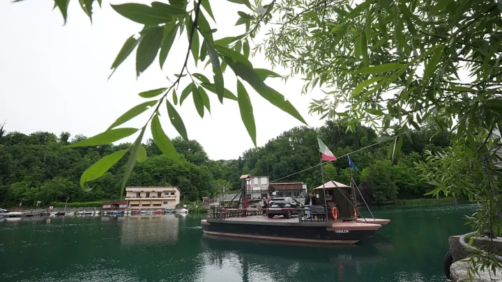 Lombardy’s ‘Leonardo ferry’ has carried commuters for 500 years