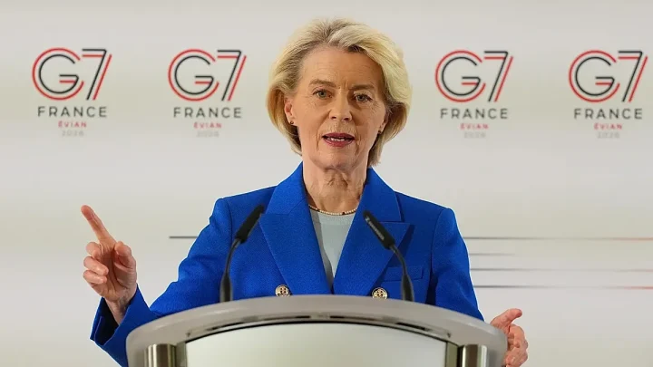Live. G7 summit: EU sanctions remain until Iran changes behaviour, von der Leyen says
