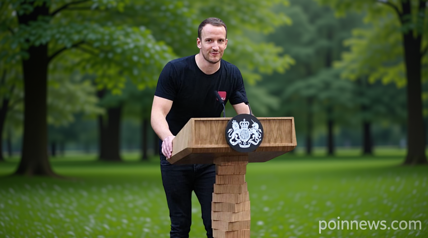Who is the mysterious ‘Hot Podium Guy’ – the viral face of the UK’s political turmoil?