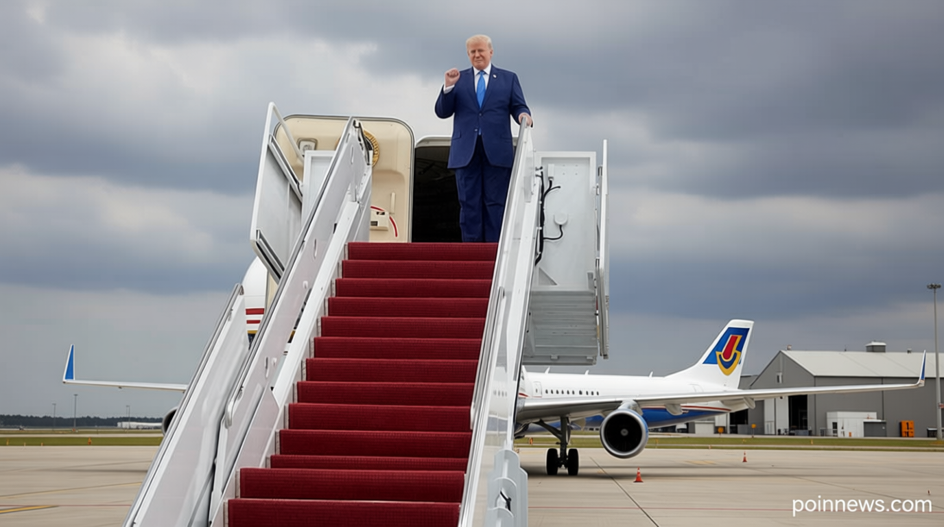 ‘A flying White House’: President Trump unveils the new Air Force One