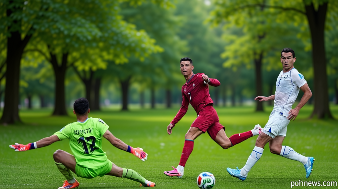 Cristiano Ronaldo scores at his sixth World Cup