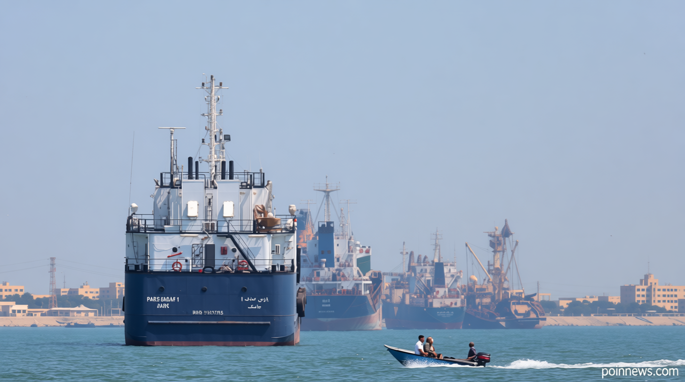 Breaking news. Cargo ship hit by projectile in Hormuz as Iran issues renewed passage warning