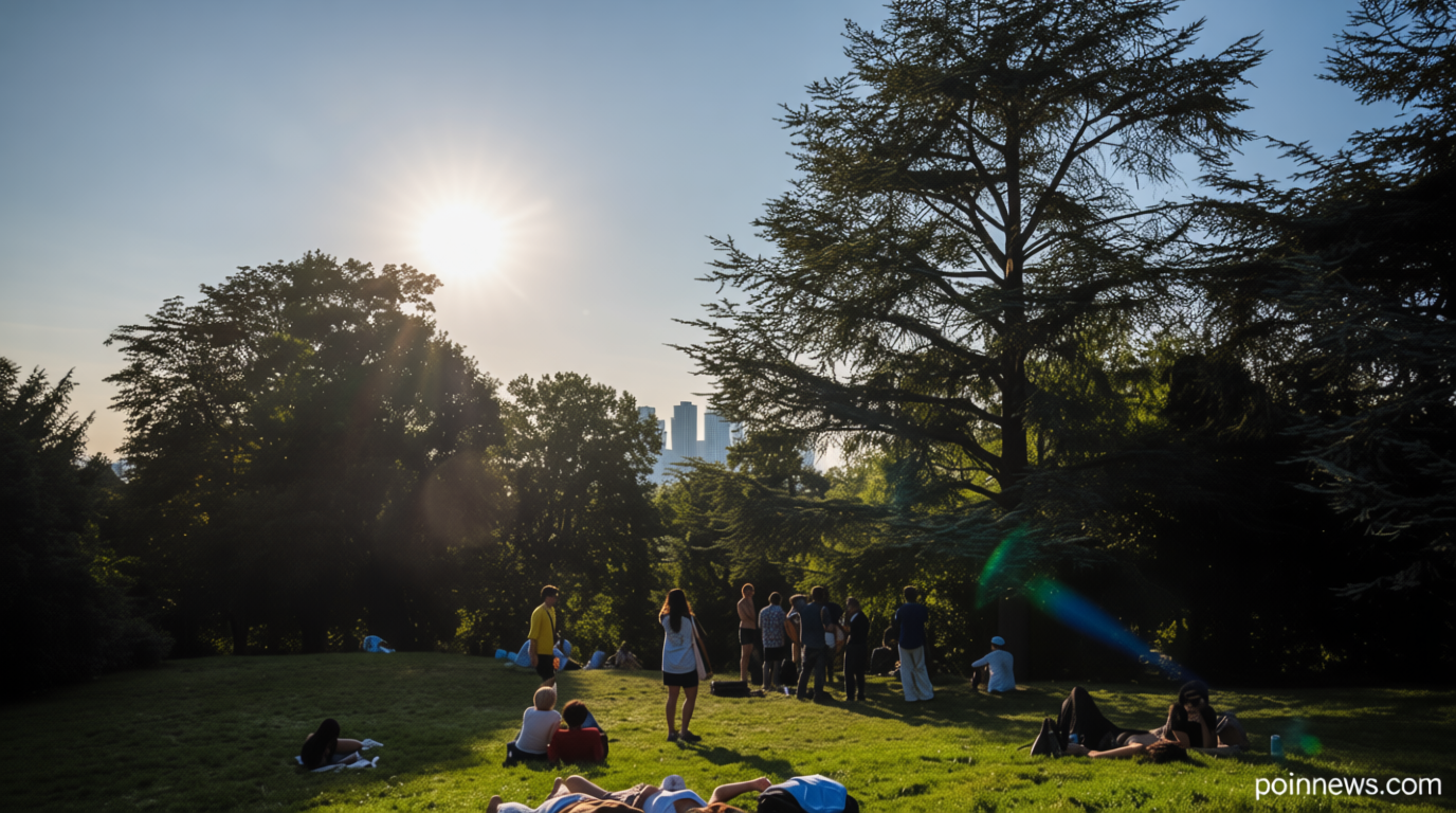 Parisians sleep in parks to cool down during heatwave