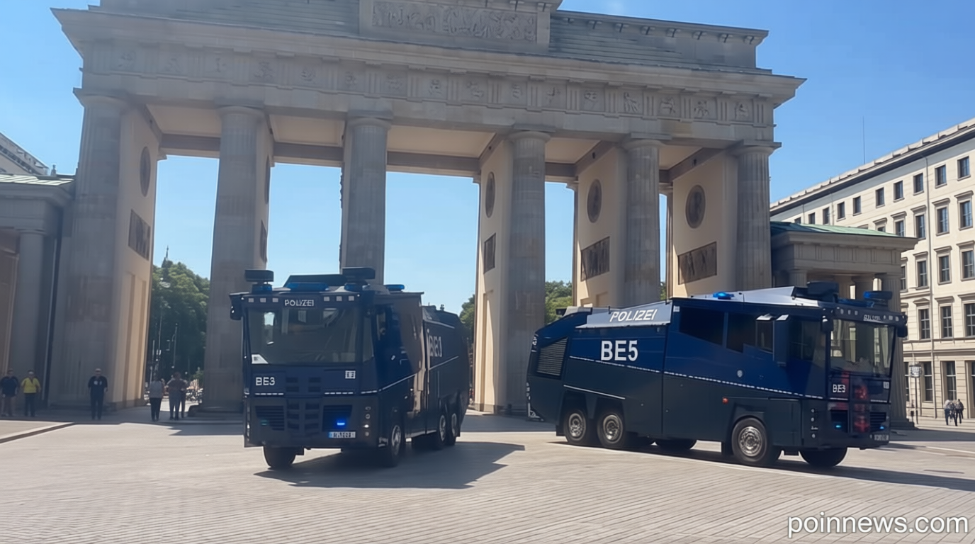 Hottest day: Berlin police deploy water cannons to fight extreme heat