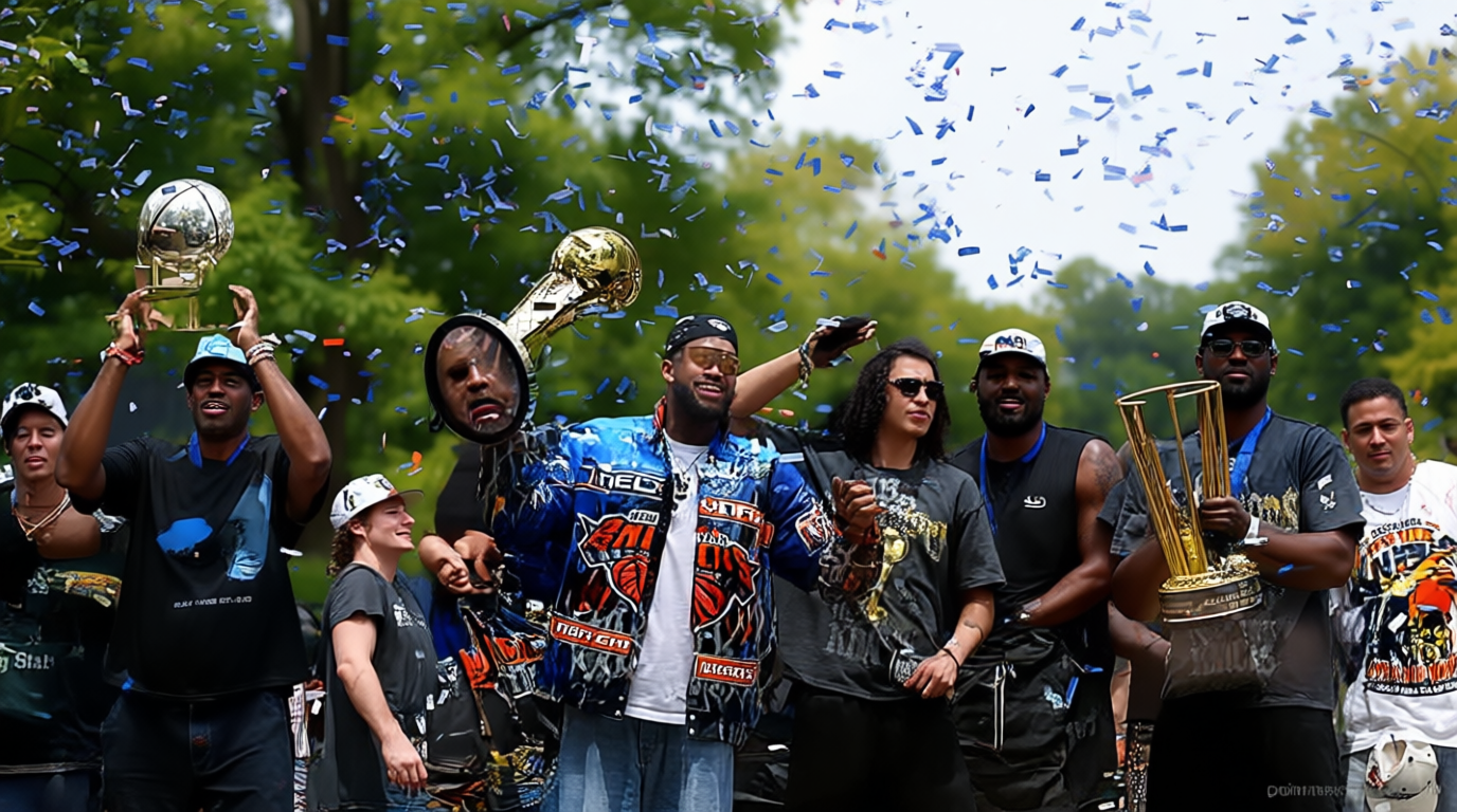 Knicks revel in NBA victory parade as thousands of fans fill New York’s streets