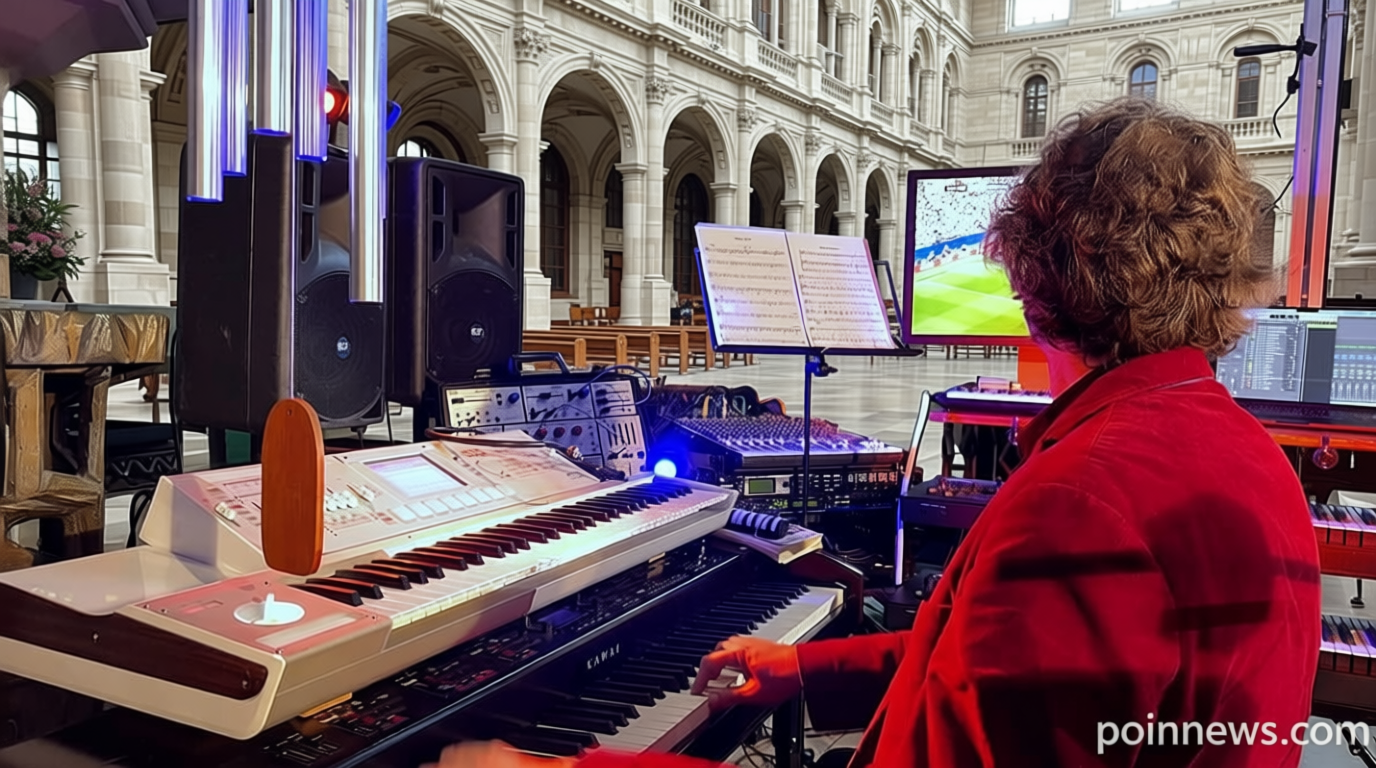 Video. Berlin musician turns Germany football opener into musical spectacle