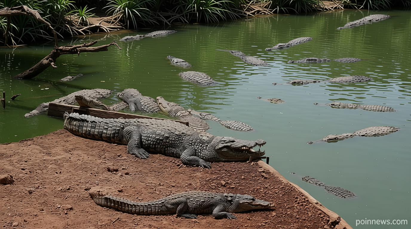 UK police say man under arrest after toddler ‘ended up’ in crocodile pen at zoo
