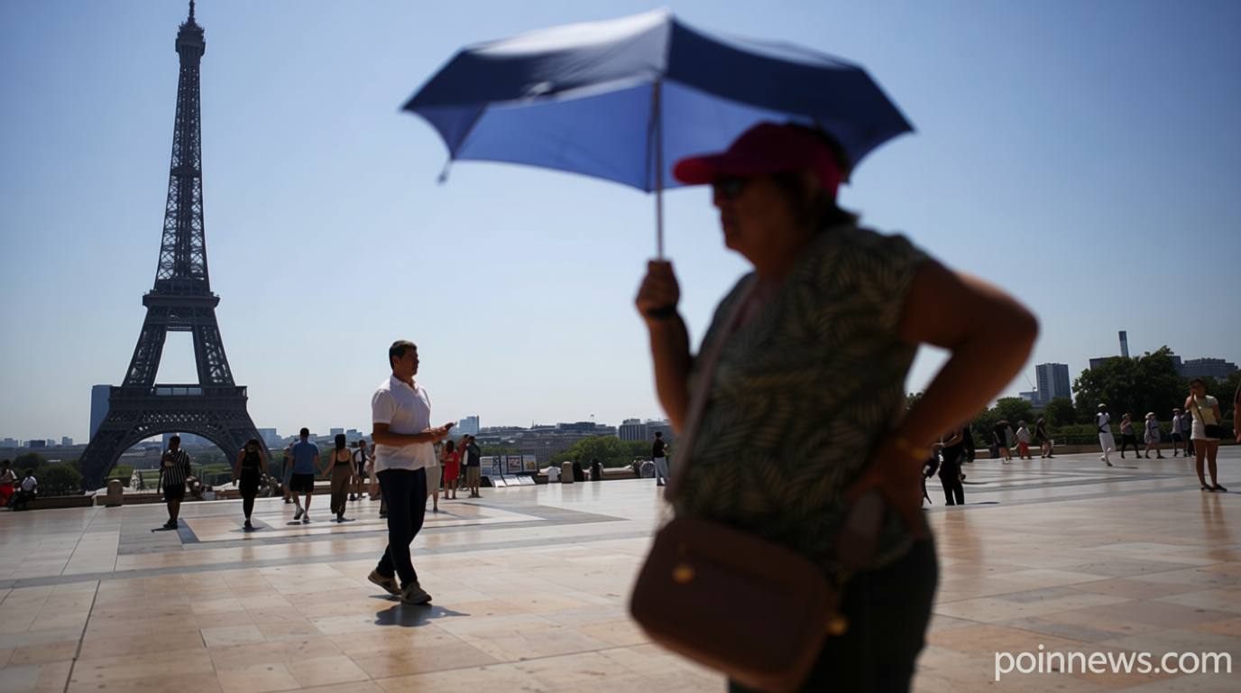 Video. Heatwave nears 40C in France, forcing tourists to change routines