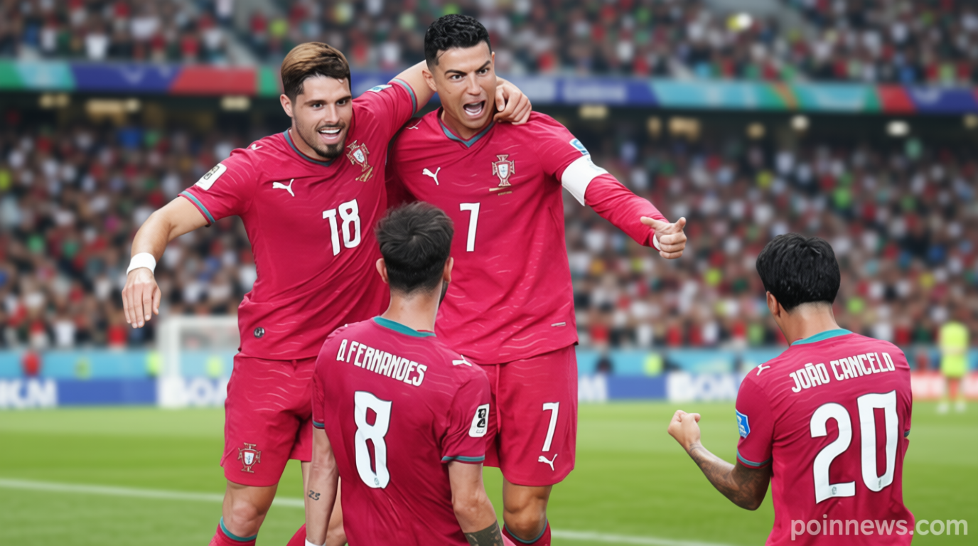 Ronaldo shines as Portugal deliver 5-0 thrashing of Uzbekistan and Engand suffer 0-0 draw to Ghana