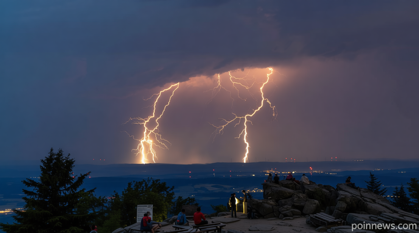 Lightning strikes injure 10 in southern Germany