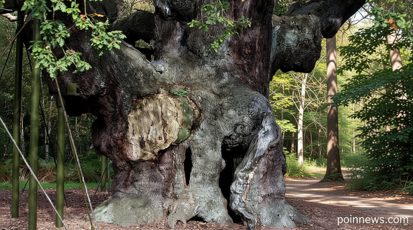 Robin Hood’s famed Sherwood Forest 1,200-year-old oak tree declared dead