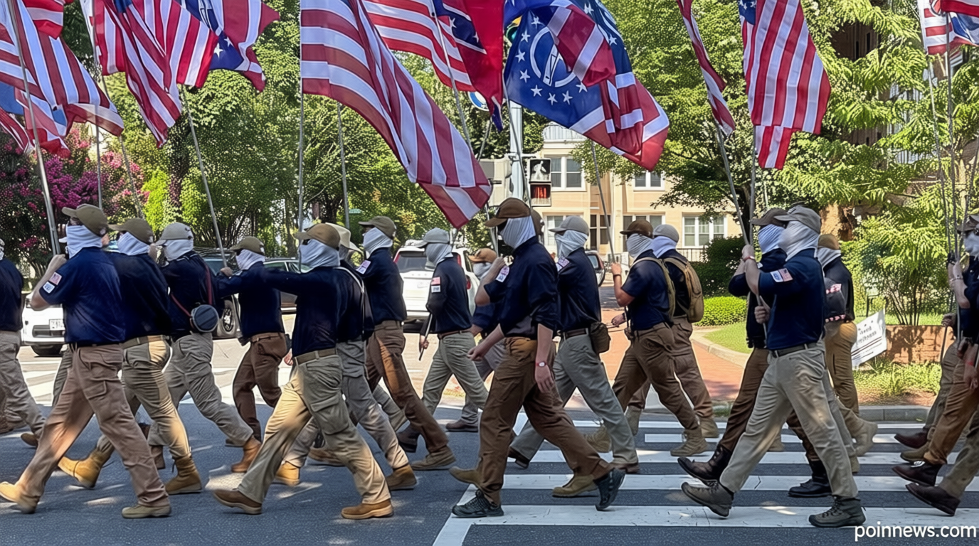 ‘Defining image of the era of American history’: July 4 Patriot Front photo goes viral