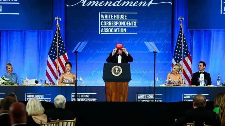 Trump returns to White House Correspondents’ Dinner after April shooting