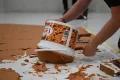 ‘Mind the sticky patch!’: Why has this Dutch museum covered the floor in peanut butter?
