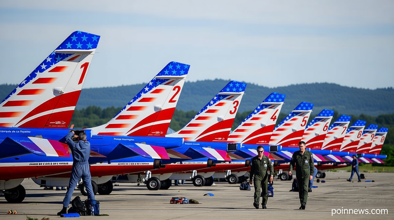 Video. French aerobatic team stages flypast over New York for US anniversary