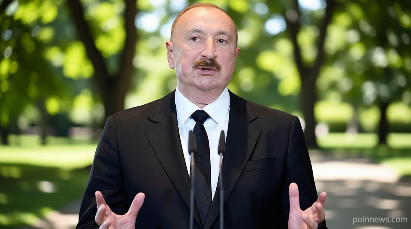 Aliyev says former Russian and German officials were in Baku for possible meeting over Ukraine