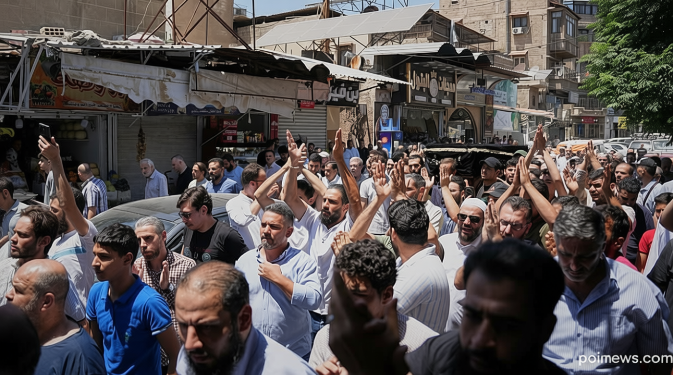 Mourners in Damascus bury cafe bomb blast victims as officials promise justice