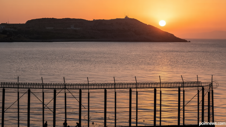 Hundreds of migrants are swimming from Morocco to the Spanish territory of Ceuta