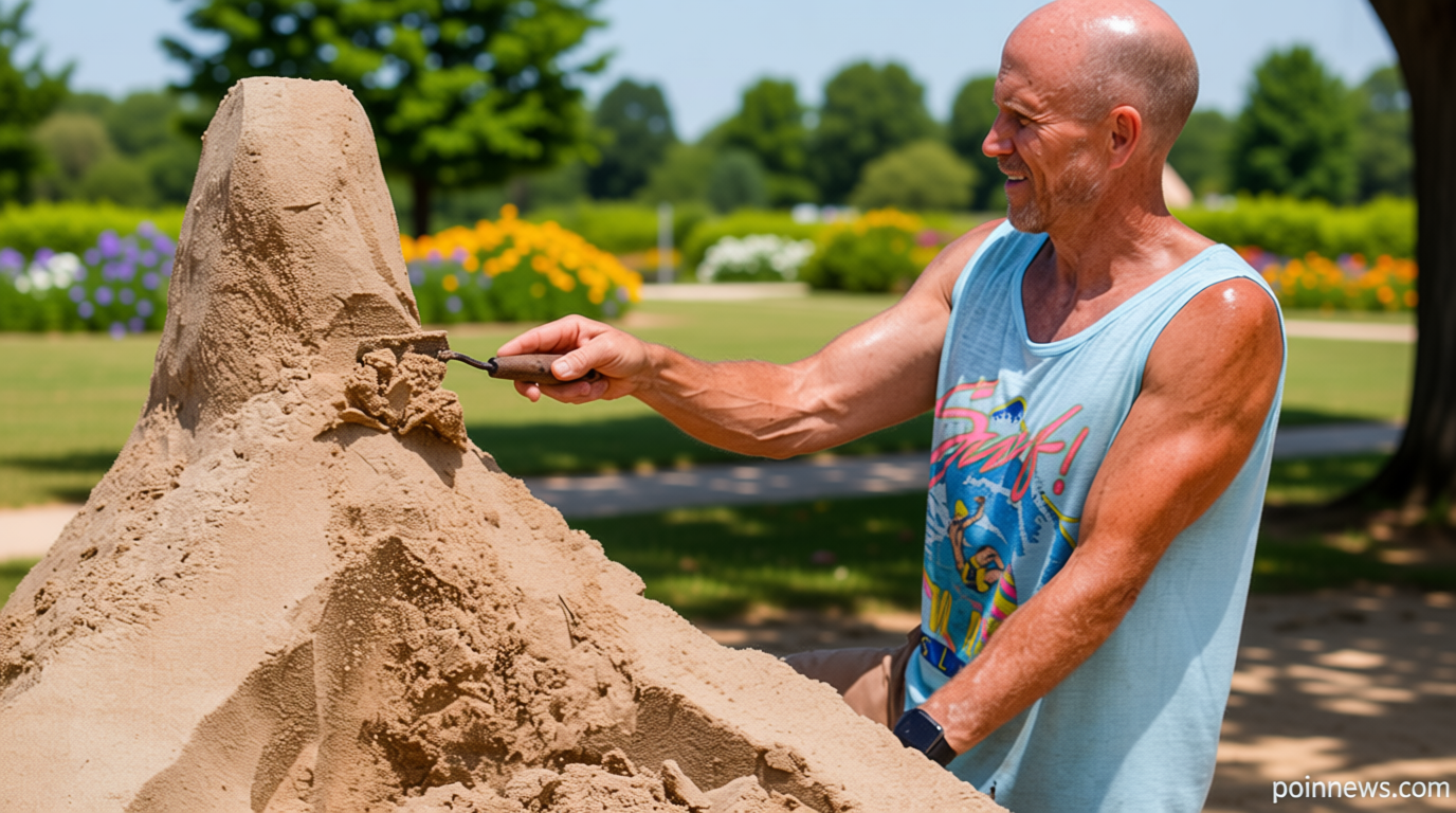 Video. Artists create giant sea animals from sand