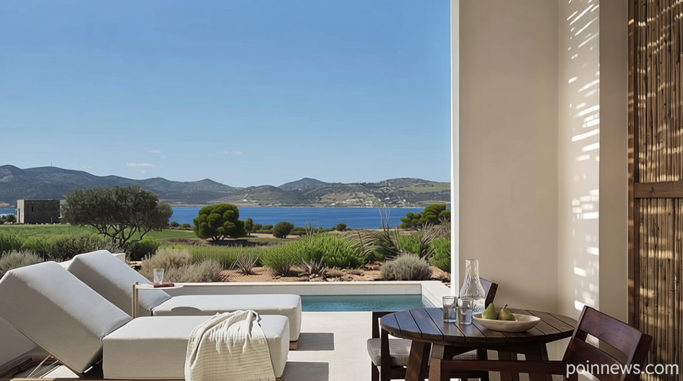 Every room in this new boutique hotel in Paros has a private pool or a Jacuzzi