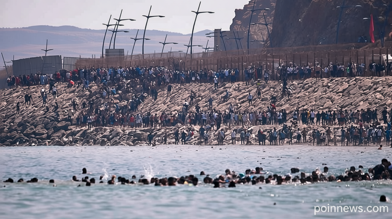 Video. Thousands of migrants storm Ceuta border from Morocco