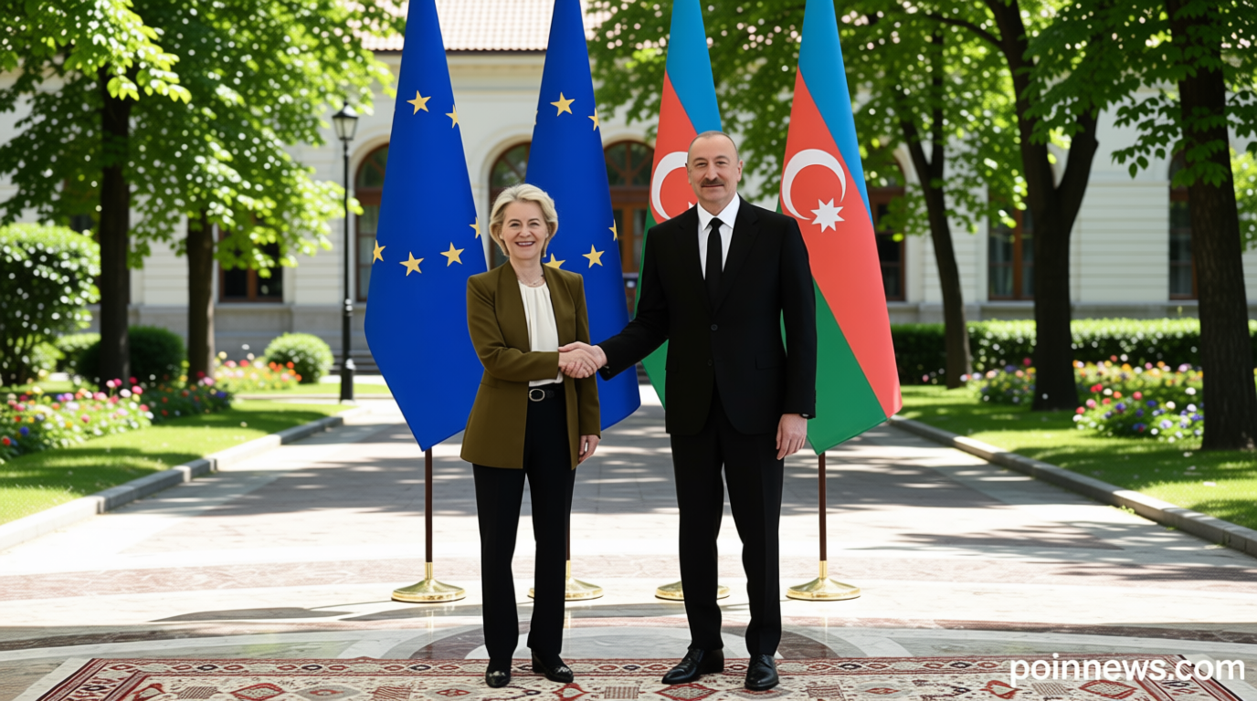 EU looks to South Caucasus for solutions as von der Leyen holds talks with President Aliyev