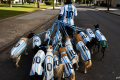 Video. Dogs don Argentina shirts as World Cup fever grips Buenos Aires