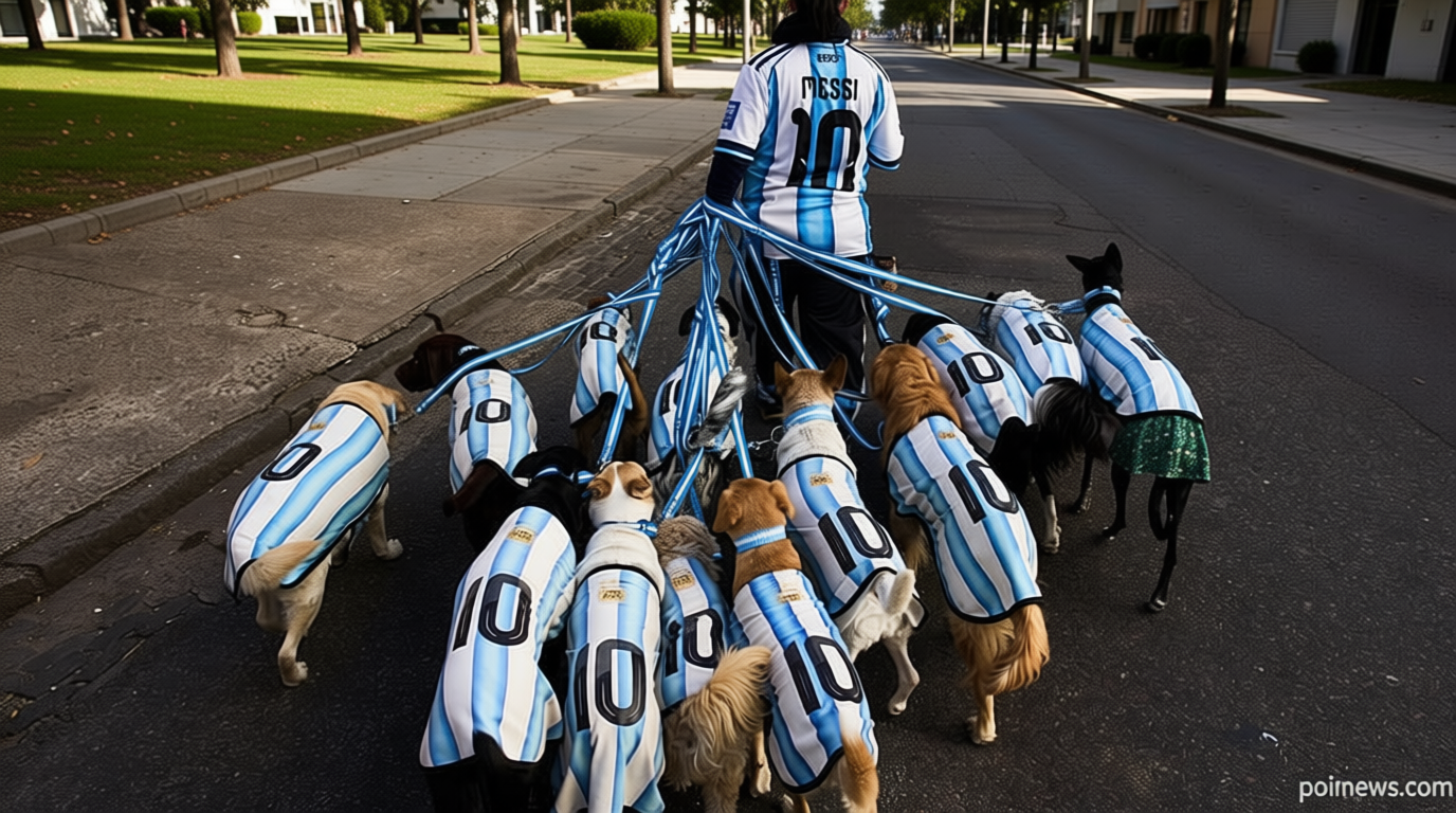 Video. Dogs don Argentina shirts as World Cup fever grips Buenos Aires