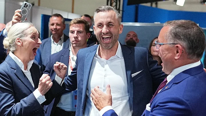 Breaking news. German far-right AfD wins by a landslide in Saxony-Anhalt: exit polls