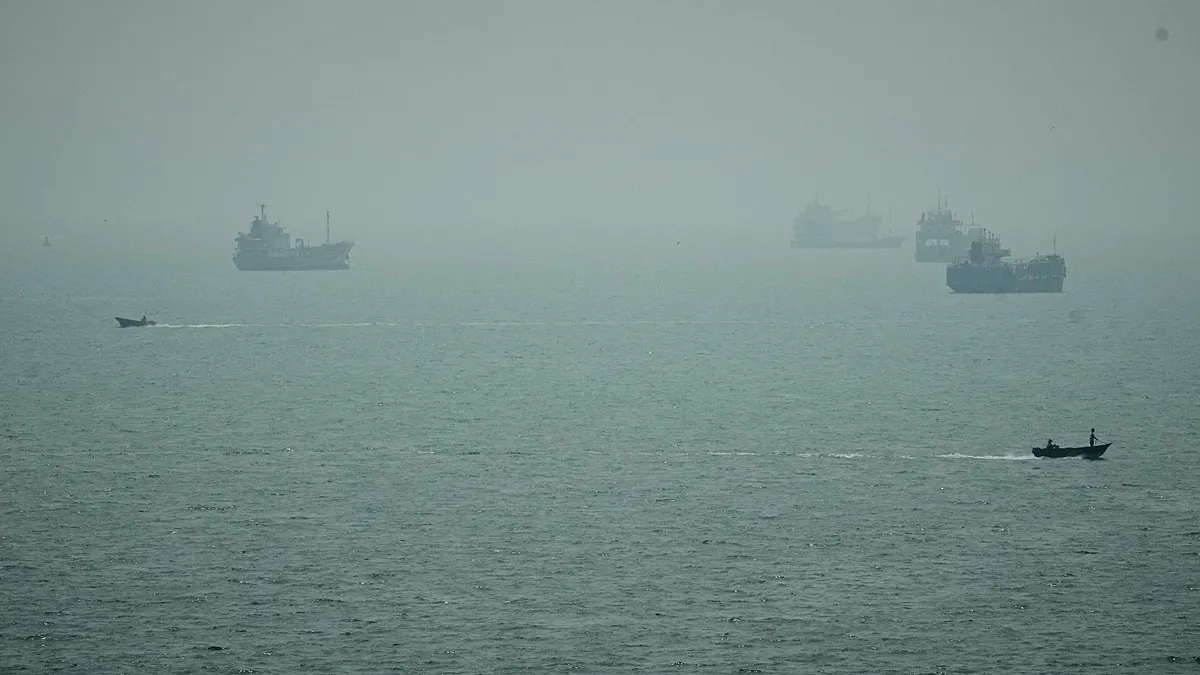One person killed after ship struck in the Strait of Hormuz, Iranian authorities say