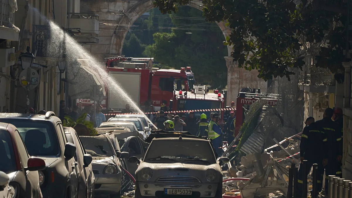 Six dead after explosion causes building to collapse in central Athens