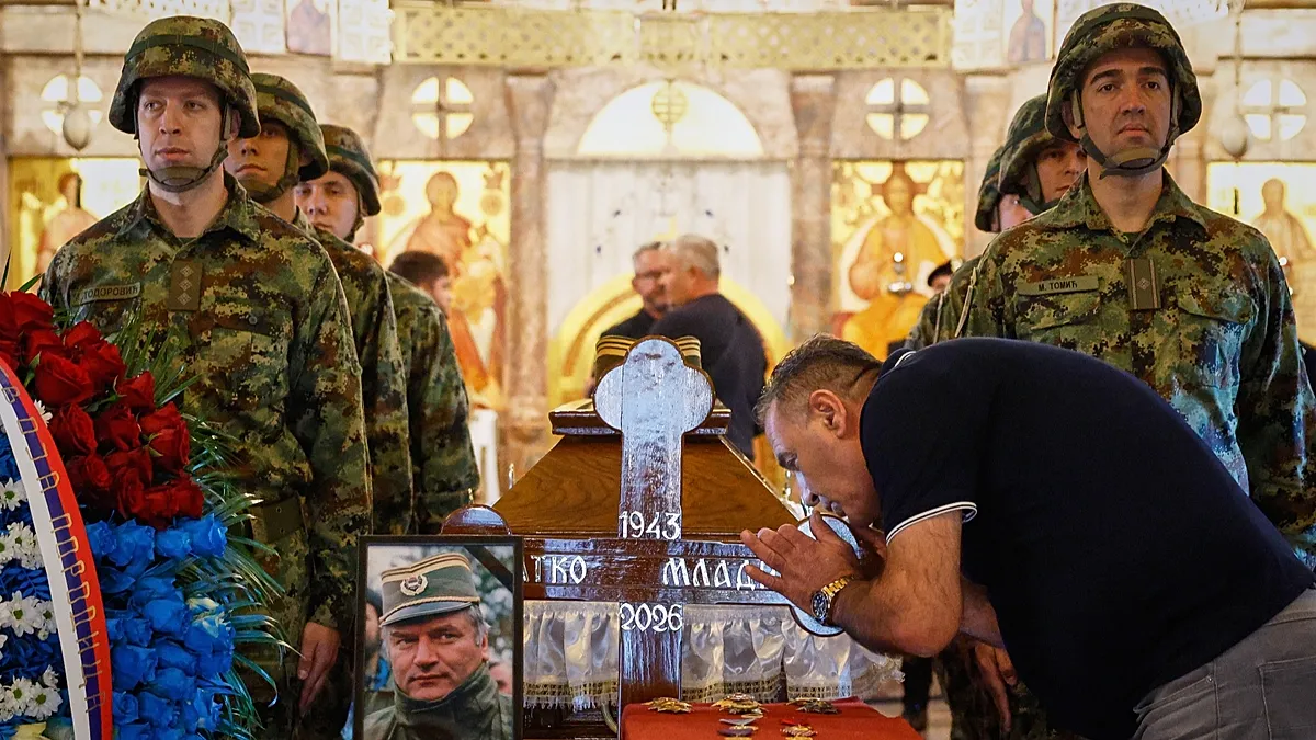Thousands attend Bosnian Serb war criminal’s funeral in Belgrade despite EU warnings