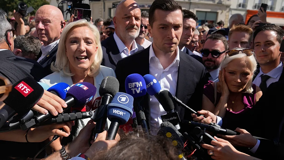 Le Pen in Hénin-Beaumont stronghold for damage control
