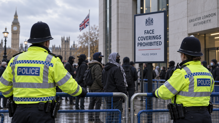UK police ban face coverings at planned anti-migrant protest
