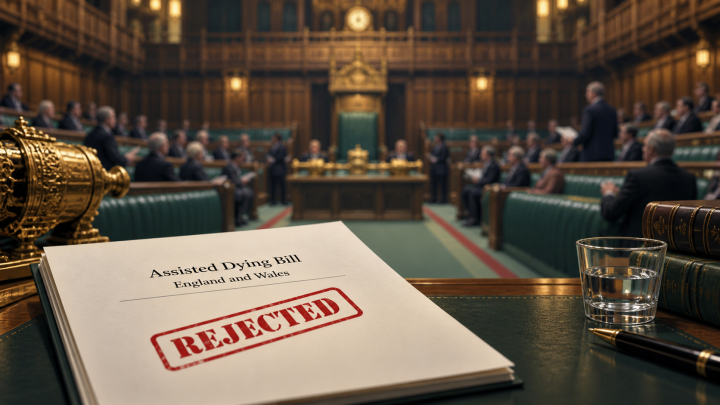UK lawmakers reject assisted dying bill for England and Wales