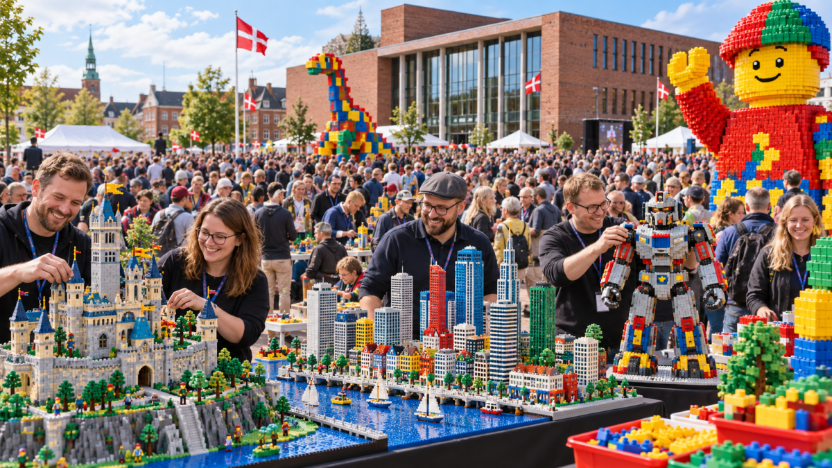 Over 1,000 adult LEGO fans gathered in Denmark near the toy giant’s birthplace